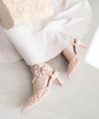RANDA/ランダ RANDA 【Flower Collection】2WAYフラワーモチーフアンクルストラップパンプス/507865724
