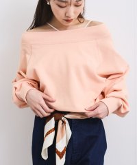 VIS/【2WAY】ワンオフショルダー胸刺繍スウェットプルオーバー/507866174