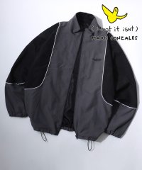 Mark Gonzales/マークゴンザレス Mark Gonzales 別注 オーバーサイズ パイピング ナイロンジャケット/トラックジャケット ブルゾン/507866328