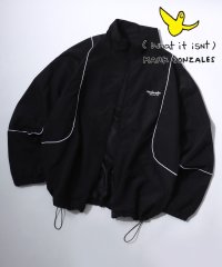 Mark Gonzales/マークゴンザレス Mark Gonzales 別注 オーバーサイズ パイピング ナイロンジャケット/トラックジャケット ブルゾン/507866328