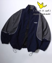 Mark Gonzales/マークゴンザレス Mark Gonzales 別注 オーバーサイズ パイピング ナイロンジャケット/トラックジャケット ブルゾン/507866328