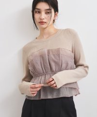 VIS/旬なレイヤードスタイルが叶う！ライトニットビスチェドッキングプルオーバー【洗える】/507866600