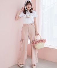 MAJESTIC LEGON/∞サイドスリットビジューデニムパンツ/507510942