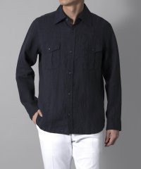 D'URBAN/ワッシャーリネン サファリシャツ(73cm)/507775750