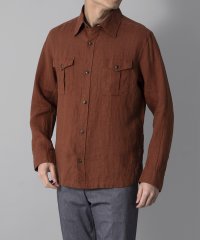 D'URBAN/ワッシャーリネン サファリシャツ(73cm)/507775750