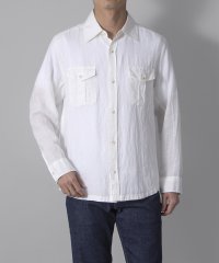 D'URBAN/ワッシャーリネン サファリシャツ(73cm)/507775750