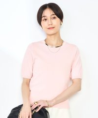 NOLLEY’S sophi/《アンサンブル対応》《手洗い可能》マルチファンクション総針ショートスリーブプルオーバーニット/507839182