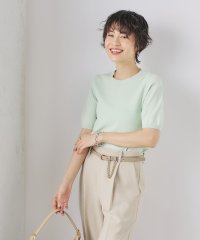 NOLLEY’S sophi/《アンサンブル対応》《手洗い可能》マルチファンクション総針ショートスリーブプルオーバーニット/507839182