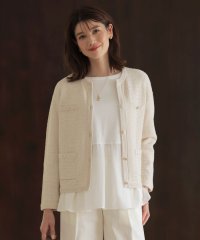 J.PRESS LADIES（LARGE SIZE）/【洗える】DAILY TWEED ニット アウター/507844908