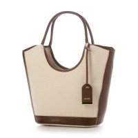 perche/ペルケ perche キャンバス・牛革トリミング2wayトート/507865755