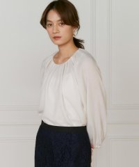 INED/イネド INED 《大きいサイズ》タックギャザーブラウス/507867287