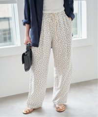Spick & Span/《WEB限定追加》ドットプリントイージーストレートパンツ/507867337