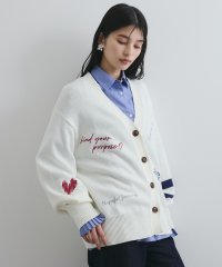 VIS/レタード刺繍ニットカーディガン/507867741