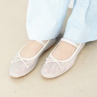 Launa lea/ラウナレア Launa lea 【25SS】ラインストーンチュールバレエシューズ(S150)/507867769