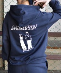 MODISH GAZE/モディッシュガゼ MODISH GAZE カップルイラスト裏毛フーディ（ATHLEISURE）/507868230