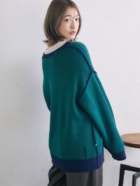 RETRO GIRL/レトロガール RETRO GIRL ダメージチュニックニット/507868334