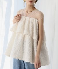 ELFRANK/エルフランク ELFRANK フリンジジャガードティアードチュニックブラウス/507868568