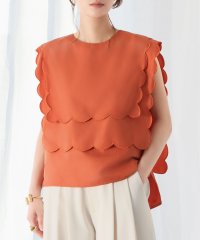 ELFRANK/エルフランク ELFRANK ダブルスカラップノースリーブブラウス【洗える】/507868569