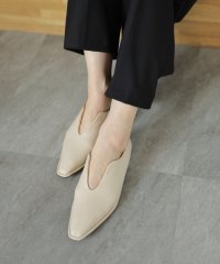 SESTO/セスト SESTO ステッチデザインローヒールVカットマニッシュパンプス/507868647
