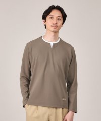 TAKEO KIKUCHI/タケオキクチ TAKEO KIKUCHI フェイクレイヤードキーネックカットソー/507868667