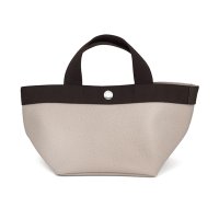 Herve Chapelier/エルベシャプリエ Herve Chapelier トートバッグ ペブルド グレイン コーテッド キャンバス リュクス スクエアトートS 701GP MASTIC/507869092