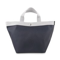 Herve Chapelier/エルベシャプリエ Herve Chapelier トートバッグ ペブルド グレイン コーテッド キャンバス リュクス舟型トートM 707GP 19N81 NAV/507869102
