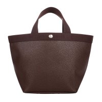 Herve Chapelier/エルベシャプリエ Herve Chapelier トートバッグ ペブルド グレイン コーテッド キャンバス リュクス舟型トートM 707GP 6969 MOKA/507869108