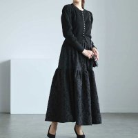 Sawa a la mode/サワアラモード Sawa a la mode カーディガンと花柄ジャガードスカートのセットアップ/507869180