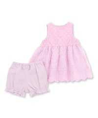 BeBe Petits Pois Vert/異素材組み合わせレースワンピース＋ブルマ セット(70~90cm)/507805426