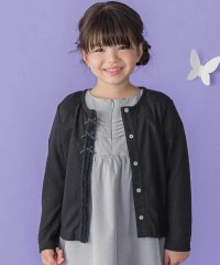 BeBe Petits Pois Vert/チュールテープリボンポイントカーディガン(95~160cm)/507805427