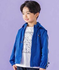 BeBe Petits Pois Vert/ドローコード付き配色タフタジャケット(95~150cm)/507805428