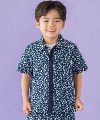 BeBe Petits Pois Vert/【お揃い】ボタニカル柄シャツ(95~150cm)/507805432
