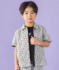 BeBe Petits Pois Vert/【お揃い】ボタニカル柄シャツ(95~150cm)/507805432