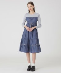 BLUE LABEL CRESTBRIDGE/ニットドッキングティアードドレス/507833539