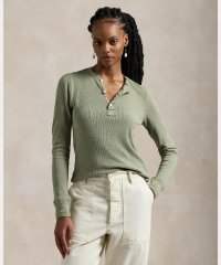 POLO RALPH LAUREN/ワッフルニット コットン ヘンリーネック シャツ/507836550