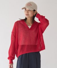 green label relaxing/メッシュ スキッパー ニット プルオーバー －ウォッシャブル－/507869791
