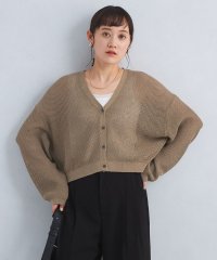 green label relaxing/メッシュ クロップド Vネック ニット カーディガン －ウォッシャブル－/507869801