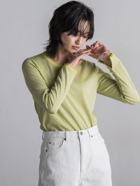 MAYSON GREY/メイソングレイ MAYSON GREY チュール使いラメリブロングTシャツ≪手洗い可能≫/507870992