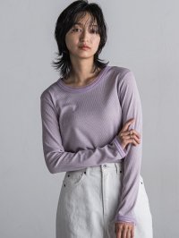MAYSON GREY/メイソングレイ MAYSON GREY チュール使いラメリブロングTシャツ≪手洗い可能≫/507870992