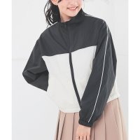 Honeys/ハニーズ Honeys 撥水加工配色ブルゾン アウター ジャンパー ブルゾン ジャケット 長袖 はっ水 撥水加工 配色 ワッシャー加工 無地 裏地付き レディー/507871025