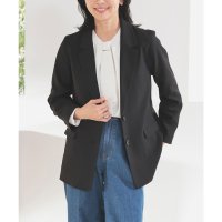 Honeys/ハニーズ Honeys テーラードジャケット アウター ジャケット 長袖 無地 再生ポリエステル 抗菌防臭 ストレッチ 麻調 リネンライク ポケット 羽織り レ/507871075