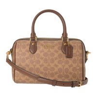 COACH/コーチ COACH ハンドバッグ シグネチャー キャンバス ローアン サッチェル CV961 IMXHE TAN/BROWN/507871093
