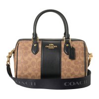 COACH/コーチ COACH ハンドバッグ シグネチャー キャンバス ローアン サッチェル CW376 IMQRX TAN/BLACK/507871102