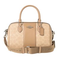 COACH/コーチ COACH ハンドバッグ シグネチャー キャンバス ローアン サッチェル CW376 SVPWH SAND/TAUPE/507871103