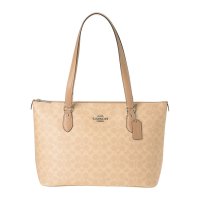 COACH/コーチ COACH トートバッグ シグネチャー キャンバス ギャラリー トート CW381 SVPWH SAND/TAUPE/507871105