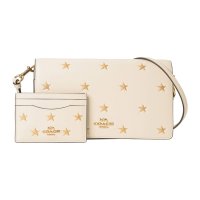 COACH/コーチ COACH ショルダーバッグ スタープリント アンナ フォルドオーバークラッチクロスボディ ＆ カードケース CX182 IMCAH CHALK MUL/507871122