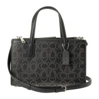 COACH/コーチ COACH ショルダーバッグ シグネチャー リベット ニーナ スモール トート バッグ CX266 SVBK BLACK/507871125