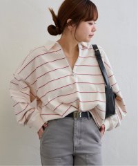 U by Spick&Span/ボーダーハーフジッププルオーバー/507871230