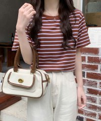 Girly Doll/ガーリードール Girly Doll ボーダーTシャツ【韓国ファッション】/507871258