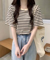 Girly Doll/ガーリードール Girly Doll ボーダーTシャツ【韓国ファッション】/507871258
